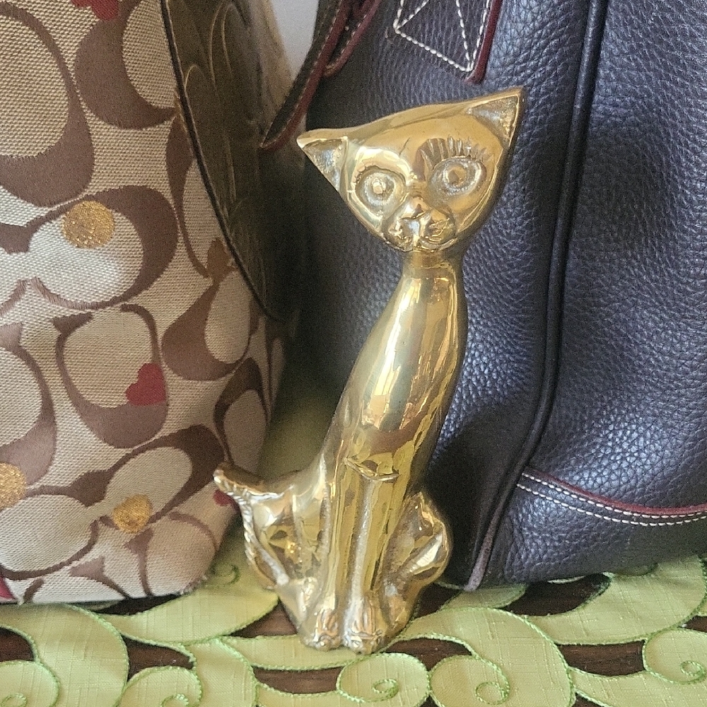 Brass Cat Figurine